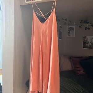 Forever 21 Coral Backless Dress